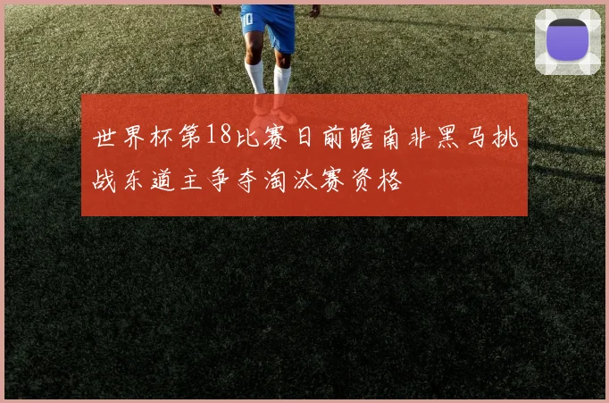 世界杯第18比赛日前瞻南非黑马挑战东道主争夺淘汰赛资格